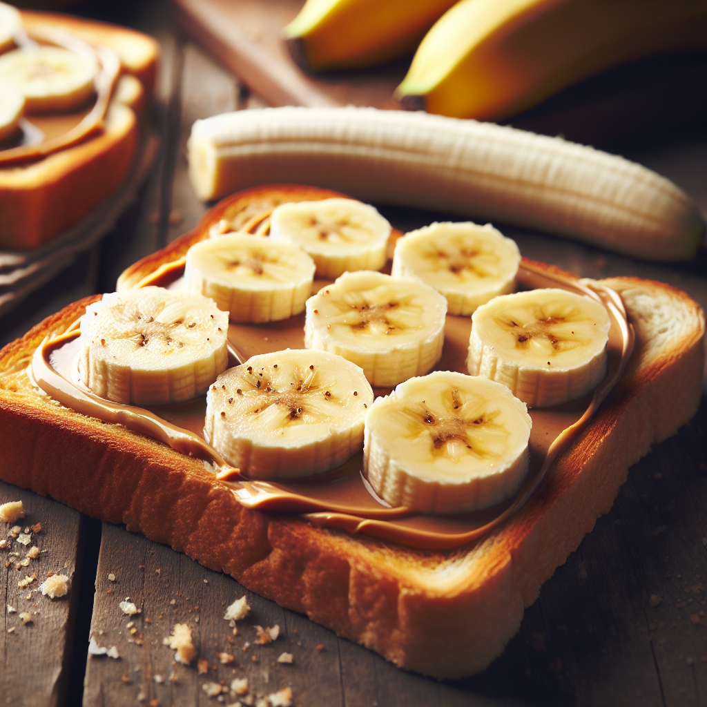 Almond butter and banana toast